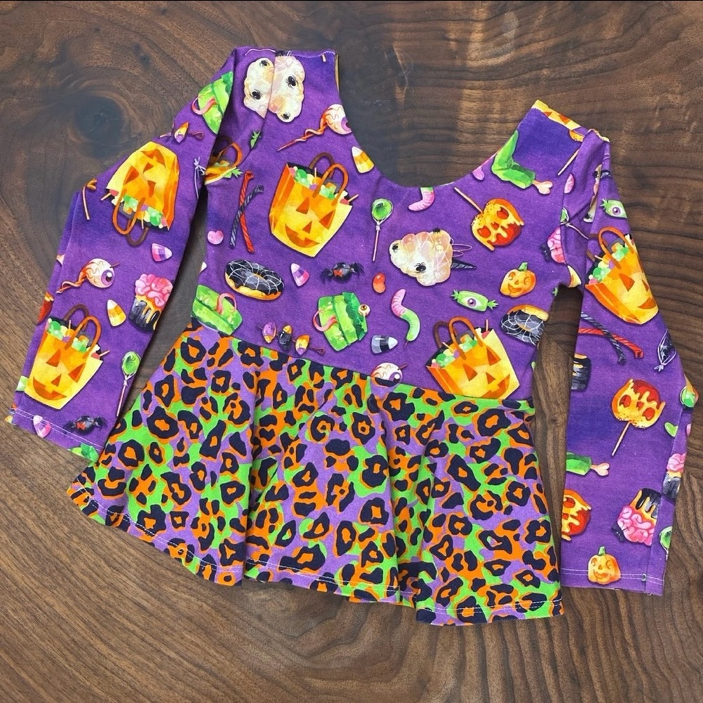 SOLD Halloween Peplum 3T/4T